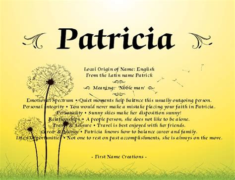 patricia meaning in bible.